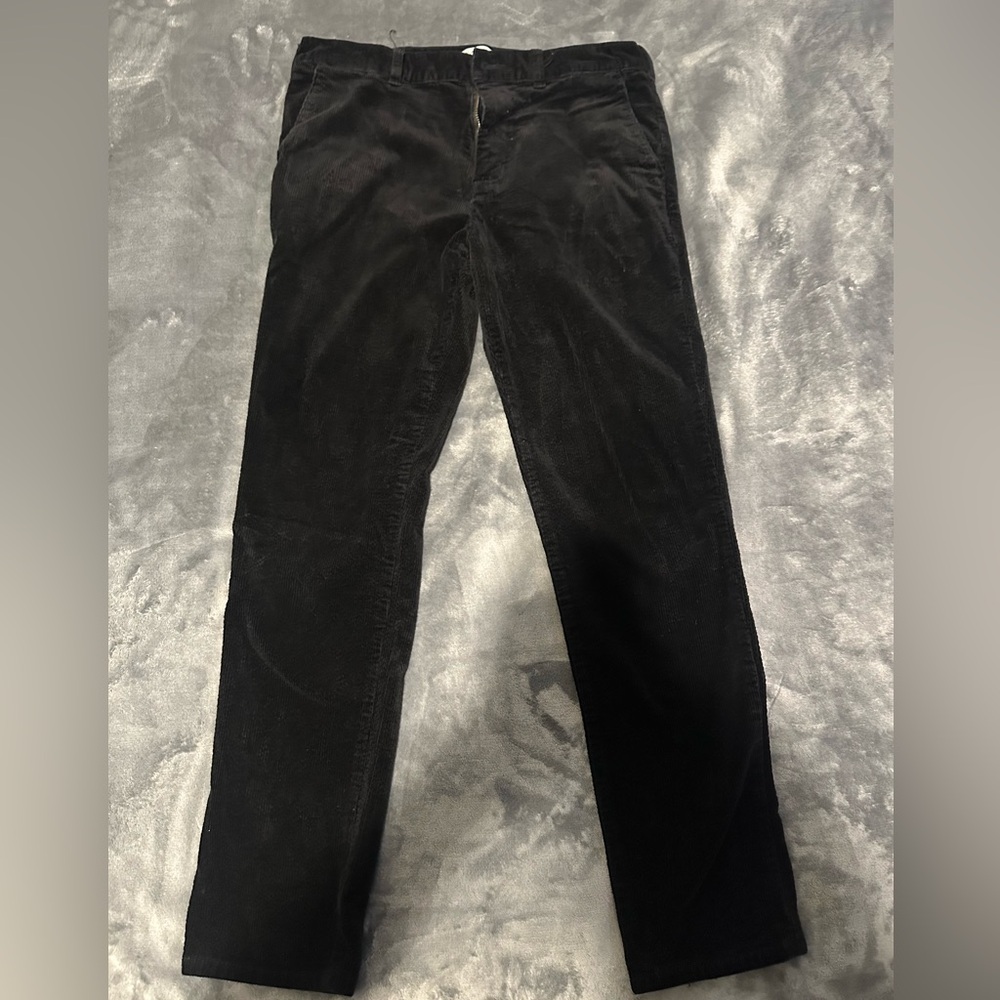 PacSun Corduroy Black Slim Chinos